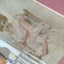 'Charming Kate' old framed print Image 8