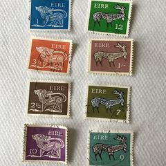 8 Celtic Animal stamps 1960's