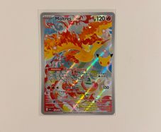 Pokemon 30th Anniversary TCG Moltres 130/128 Illustration Rare