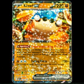 Klawf EX 120/197 Double Ultra Rare Holo S&V Obsidian Flames Pokemon Card
