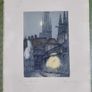 A rare trio of original etchings by Marcel Augis (pseudonym of H. Dupont). Provenence, etchings stamp.1914, rare antique art prints Image 3