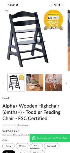 Hauck alpha+ high chair