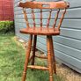Tall chair/ bar stool with back Image 3