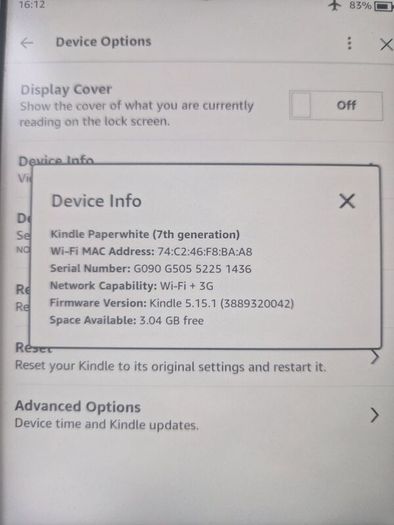 Kindle Paperwhite 7th Gen