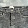 Folk Jeans Mens W36 L30 Black Grey Slim Straight Fit Selvedge Stretch Denim Image 4
