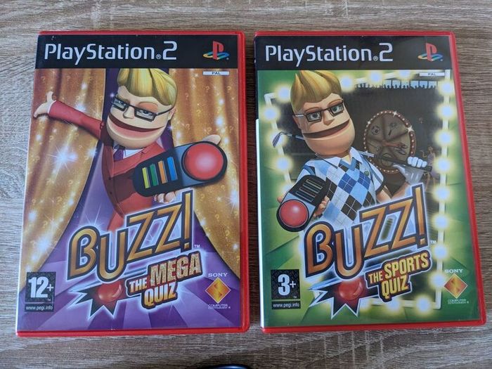 Buzz controllers and games for PS2