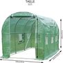 Polytunnel Greenhouse 3x2x2m 6m Squared Poly Tunnels Gardening Walk In Pollytunnel Tent with Steel Frame (FREE POSTAGE) Image 5