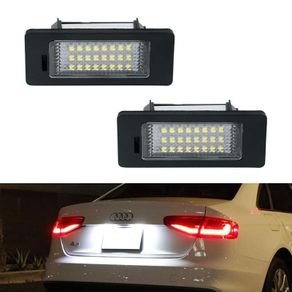2pcs For Audi LED Number License Plate Lights Q3 Q5 A1 S1 A3 A4 S4 A5 A6 S6 RS6 A7 S7 RS7 TT Canbus No Error 6000K