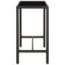 Garden Bar Table Brown 130x60x110 cm Poly Rattan and Glass Image 4
