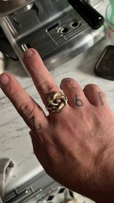 knot ring 20g size Y/z