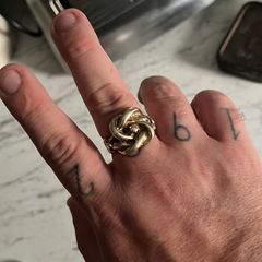 knot ring 20g size Y/z