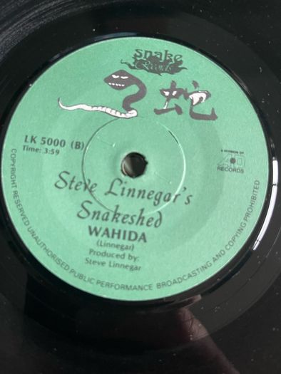 Steve linnegars snakeshed. Samurai Sunset picture sleeve vinyl record single in vg+ condition