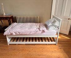 Single bed frame with guest bed