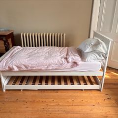 Single bed frame with guest bed