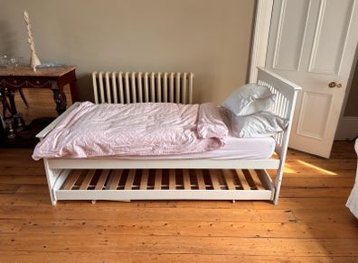 Single bed frame with guest bed