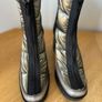 Jose Saenz Taupe and Champagne Block Heel Ankle Boots Image 2