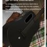 LAVA MUSIC BLUE LAVA Touch Acoustic- Electric Guitar With Airflow Bag Midnight Black Image 5