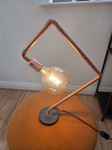 Copper table lamp