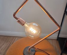 Copper table lamp