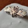 bird themed victorian sweetheart brooch best wishes. Image 2