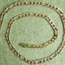 18ct Yellow Gold Plated Figaro Chain Necklace length 24,5" Image 7