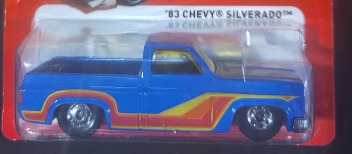 Hot Wheels The Hot Ones 1983 Chevy Silverado Pickup Blue VHTF
