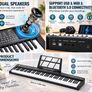 88 Key Digital Piano Keyboard Semi Weighted Electric Portable with Stand Image 6