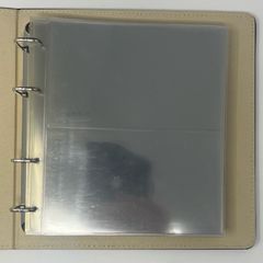 Pair of Echtgelaufene Ersttagstriefe (genuine first day cover black leatheriette effect) Albums with 35 pages in each. Pockets measure 165mm X 96mm