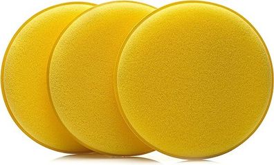 Glass Polish 15001 Ultra-Soft Foam Applicator Pad, Multi-purpose Sponge Pad | 125 mm | Pack of 3