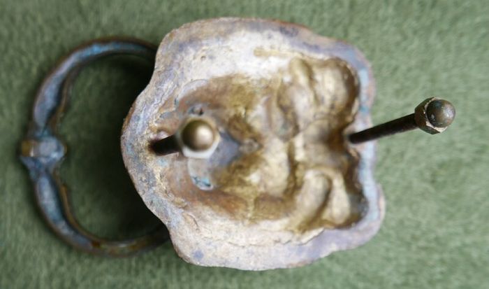 Large Antique 1888 Victorian Lion Head Architectural Salvage Doorknocker