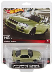 Hot Wheels Premium 1:43 Scale Nissan Skyline GT-R (BNR34)