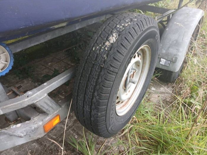Boat trailer with unfinished project