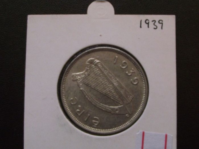 Irish Republic.1939 Silver Florin. Nice Condition!