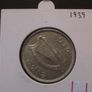 Irish Republic.1939 Silver Florin. Nice Condition! Image 3