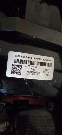 Rear Light Mini Cooper F60