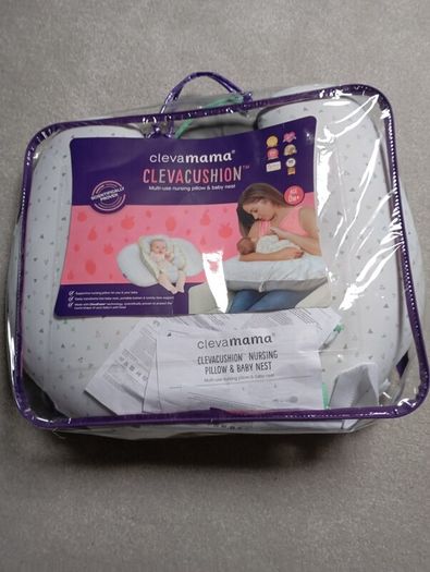 Clevamama nursing pillow and baby nest