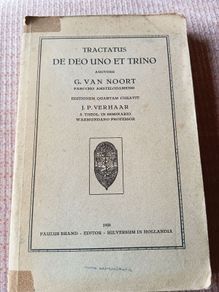 Tractatus De Deo Uno et Trino" (Treatise on God, One and Three).