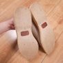 Clarks Off-White Cream Woven Canvas & Leather Toe-Cap Oxford Shoes Brogues 6.5UK/40EU Image 5