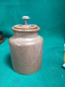 stoneware jar