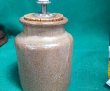 stoneware jar