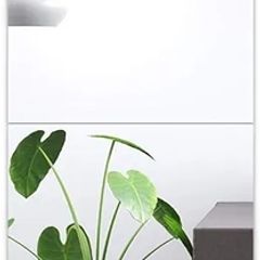 Full length mirror Tiles, 30cm x 30cm 4 Pack-Self Adhesive Real Glass Frameless Wall Mirrors for Home Decoration