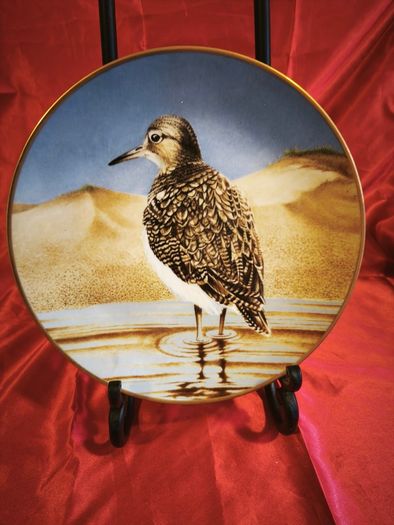 Pair vintage decorative plates