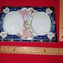 Vintage Porcelain Double Oval Frame Image 3