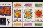 1994 Ireland Chinese New Year, Year of the Dog / Hong Kong 94 International Stamp Exhibition Commemorative Stamps Miniature Sheet Mint Never Hinged (MNH)