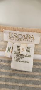 Vintage ESCADA virgin wool mix cardigan with ML gold metal buttons Sz 38 (Fit 12-14UK)