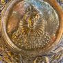 Vintage Brass Wall Plate Queen Elizabeth 41cm Image 2