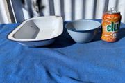 2 pieces of vintage enamel