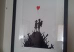 Banksy stickers suitable for walls etc.