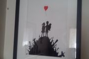 Banksy stickers suitable for walls etc.