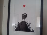 main image for ad Banksy stickers suitable for walls etc.